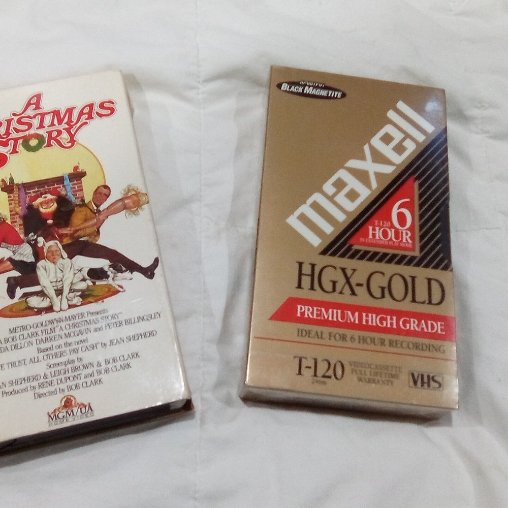 Maxell HGX-Gold VHS Tape Christmas Story